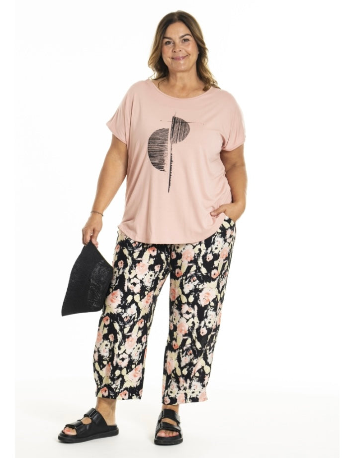 Gitte t/shirt við Print