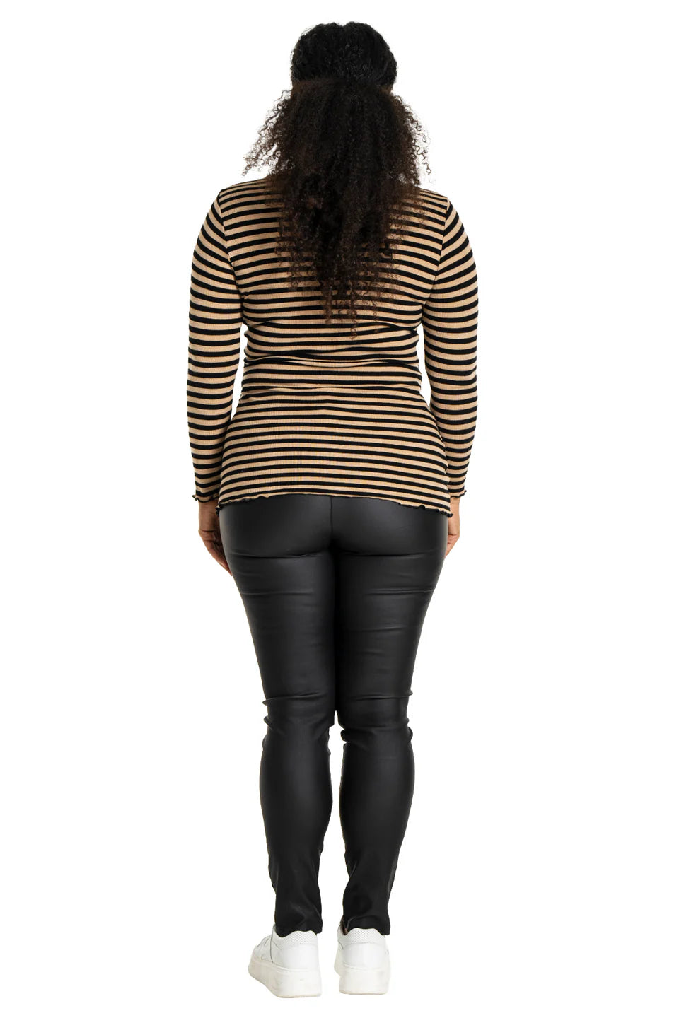 Rib - blusa beige / svart