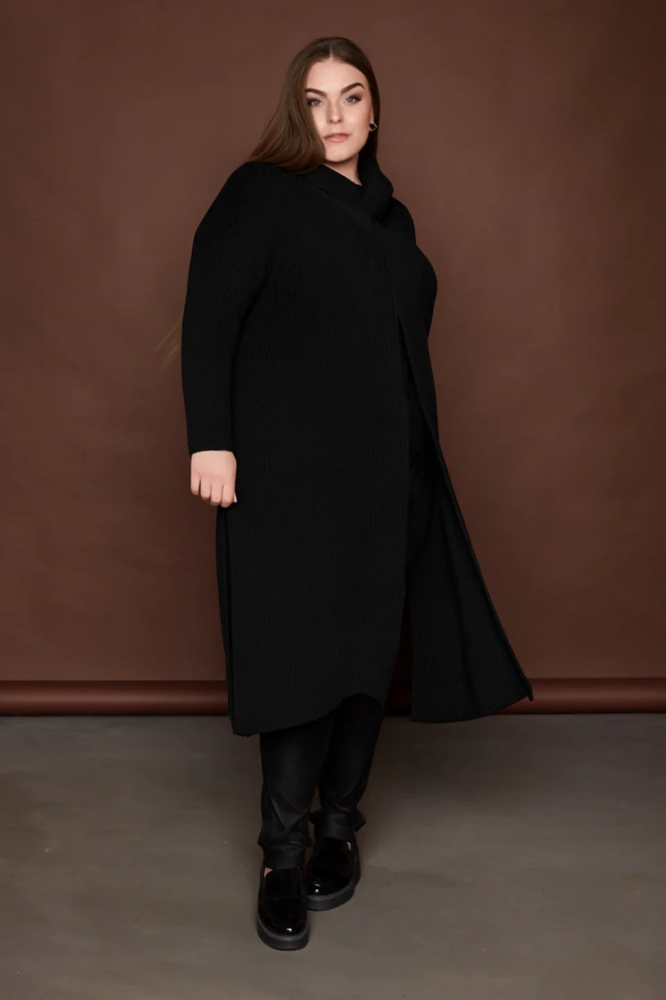 Lang Poncho - 62648 Black