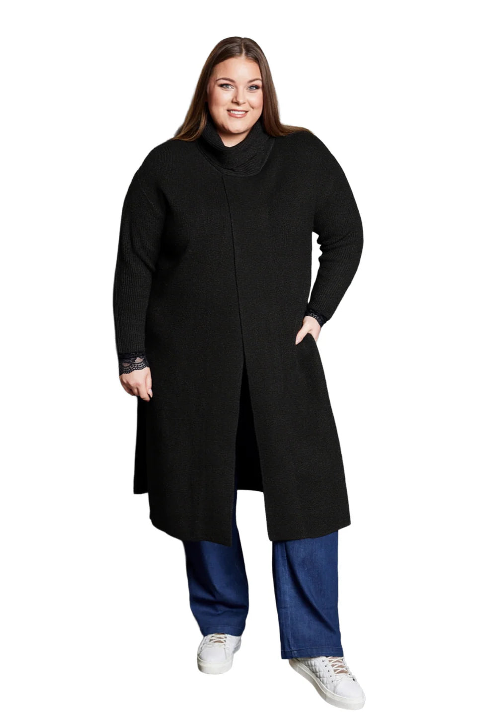 Lang Poncho - 62648 Black