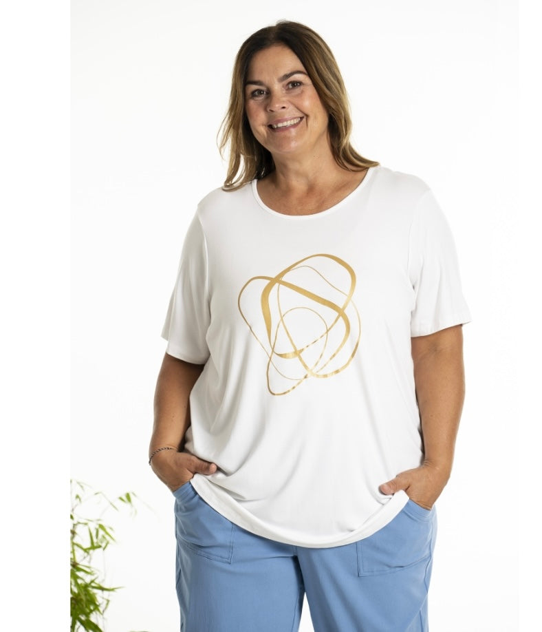 Birka t/shirt við print