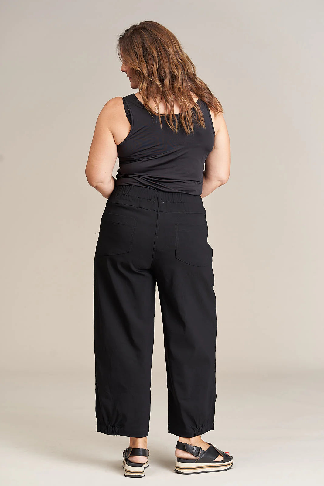 Clara Baggy Pants - Buksur Black
