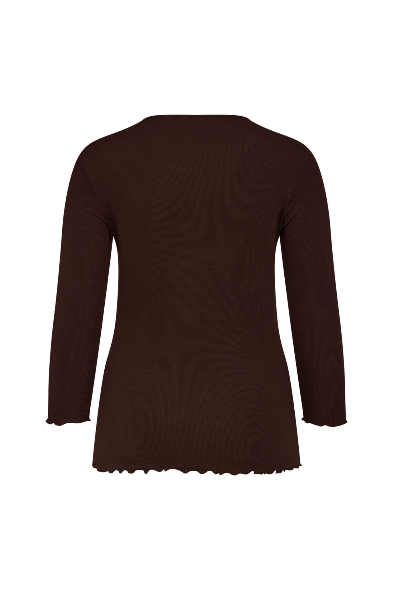 SG156 Rib blusa - Brún