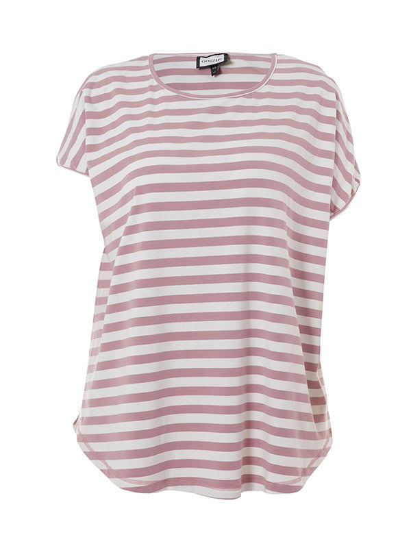 Gitte T shirt - T shirt Offwhite/Rose