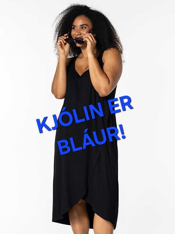 Konný Dress - Kjóli Bláur