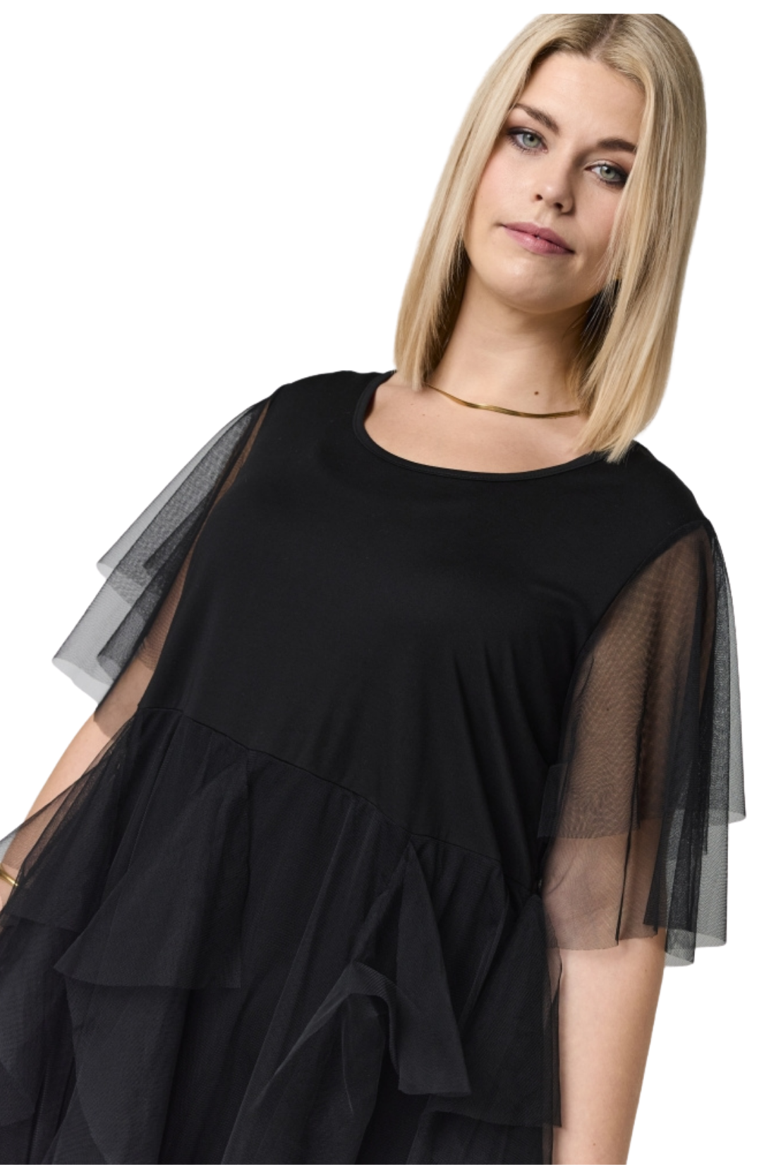 Benedikte mesh kjóli