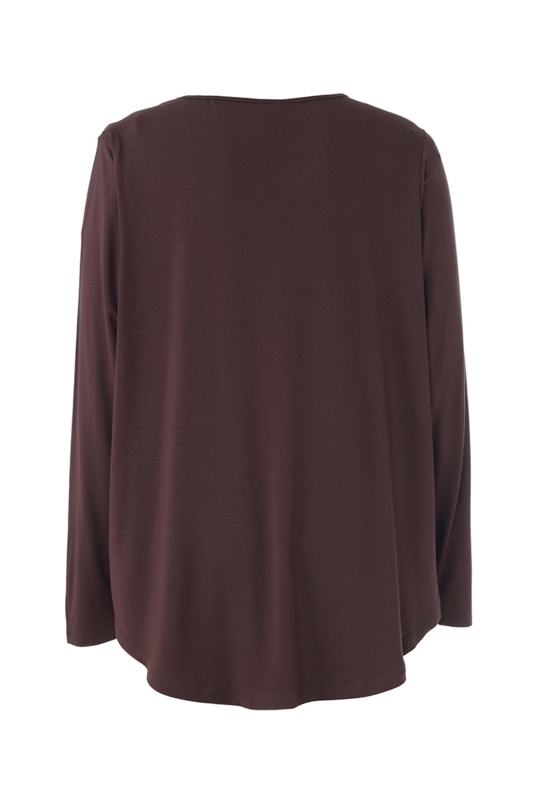 Gitte T/shirt - Langar ermur - Brún