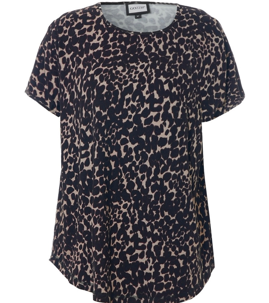 Gitte T/shirt við print