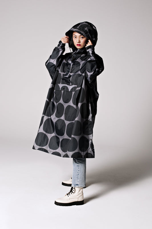 Regn poncho - polka