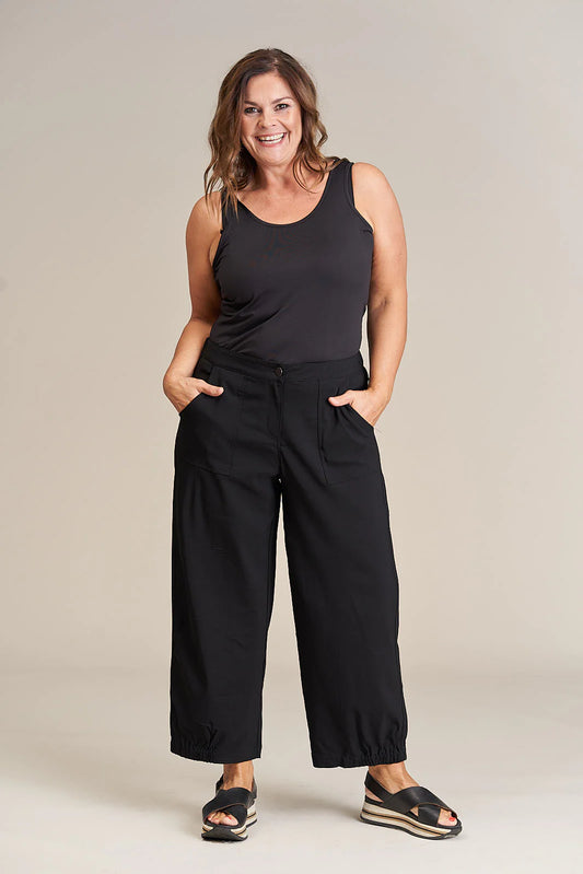 Clara Baggy Pants - Buksur Black