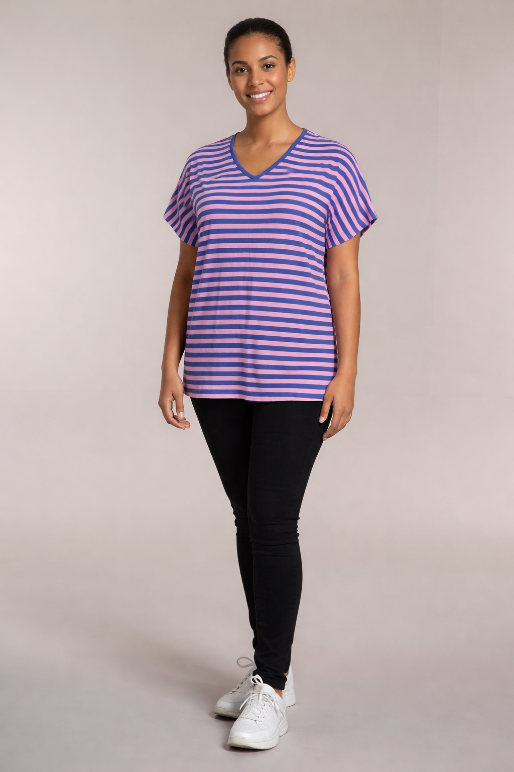 Amsterdam T/shirt blá/rosa SG103-1