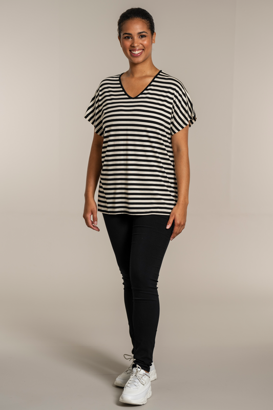 Amsterdan T/shirt svørt/hvít SG103-1