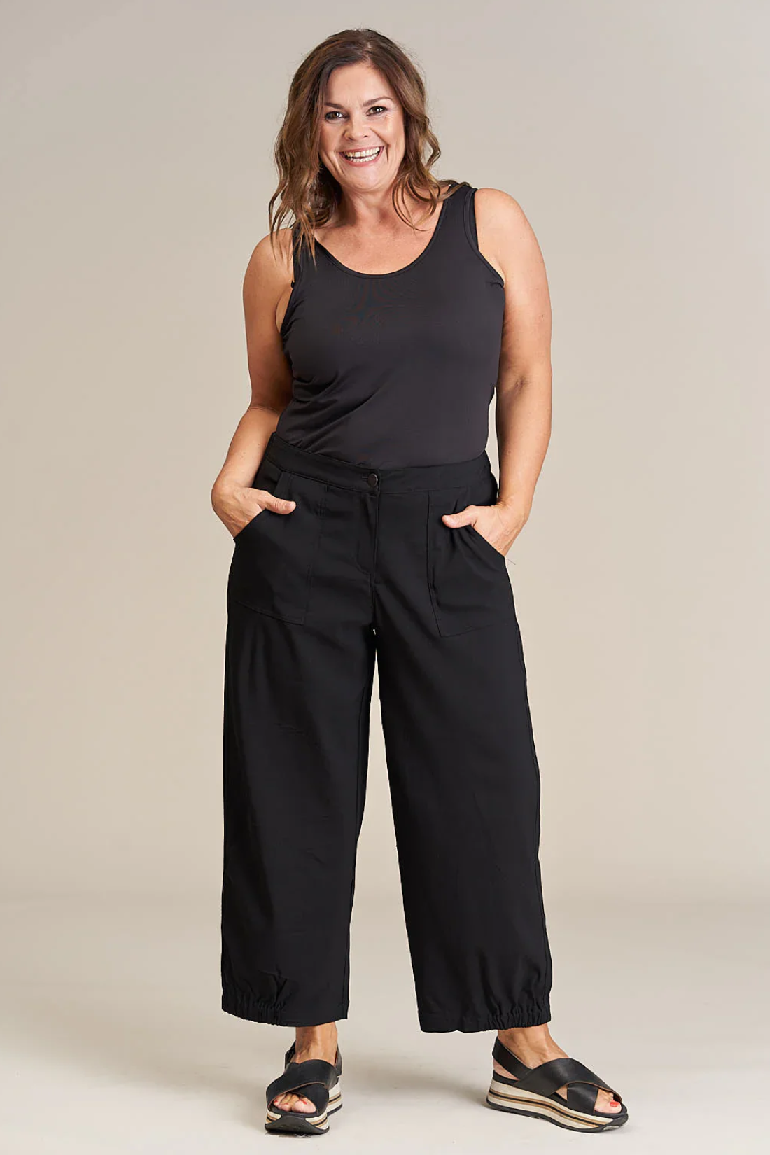 Clara Baggy Pants Svartar