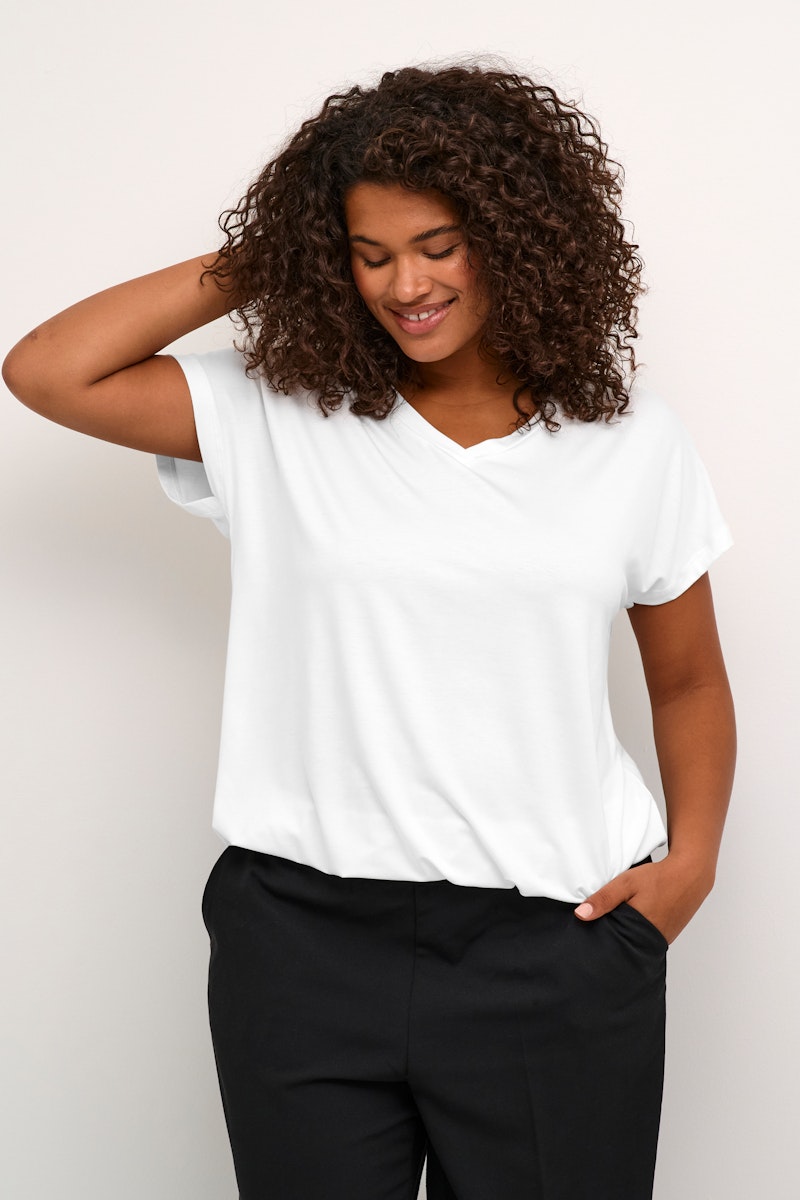 Kcjena V-neck - T Shirt White