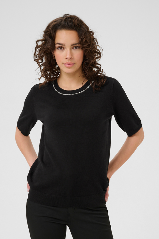 Carla Knit - Blusa svørt
