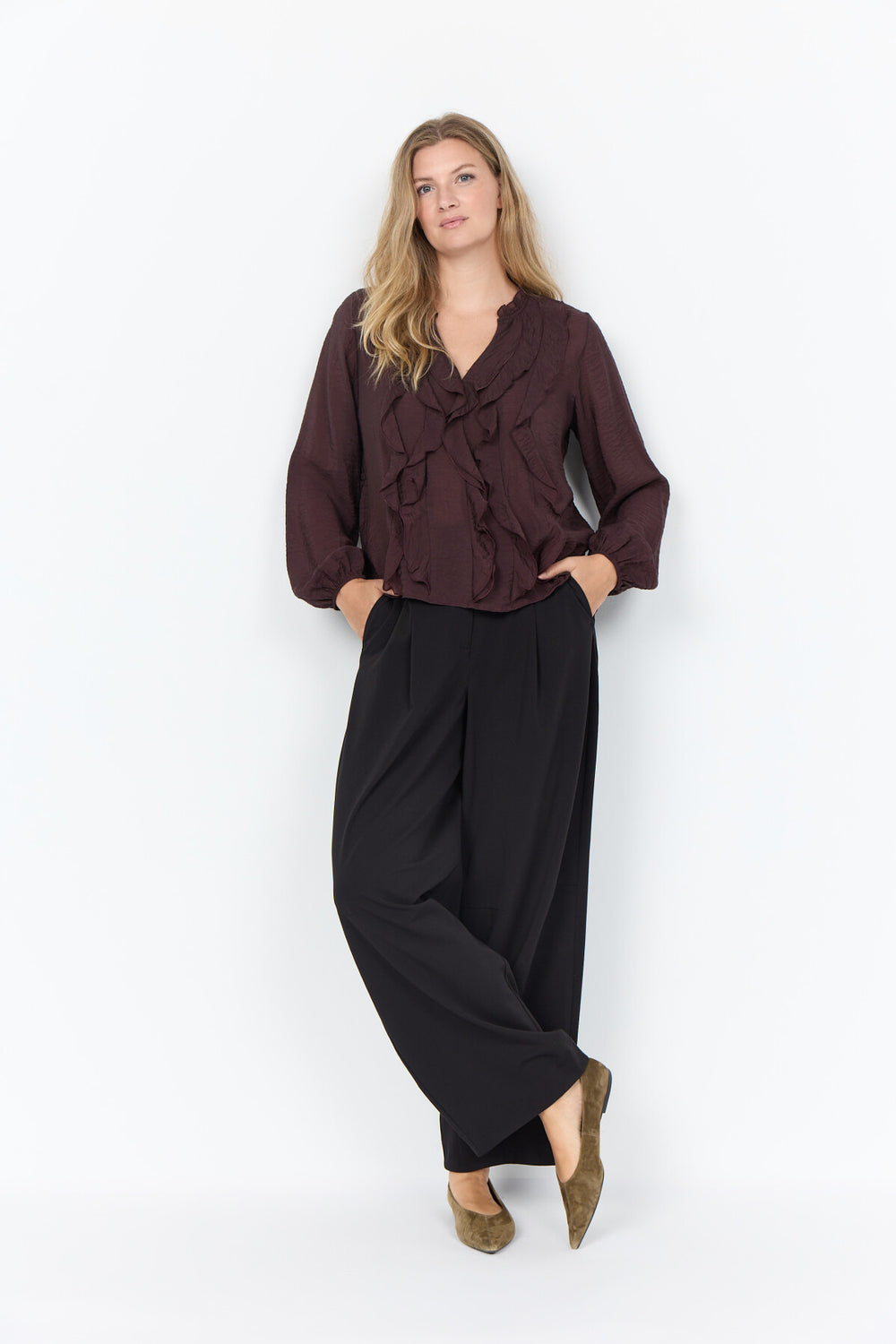 Judit 1 Blusa - Brún