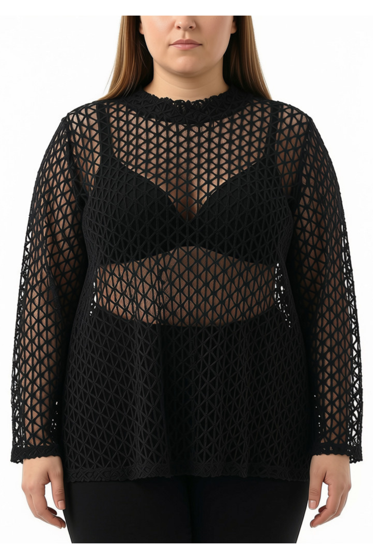 Helle Lace Blusa