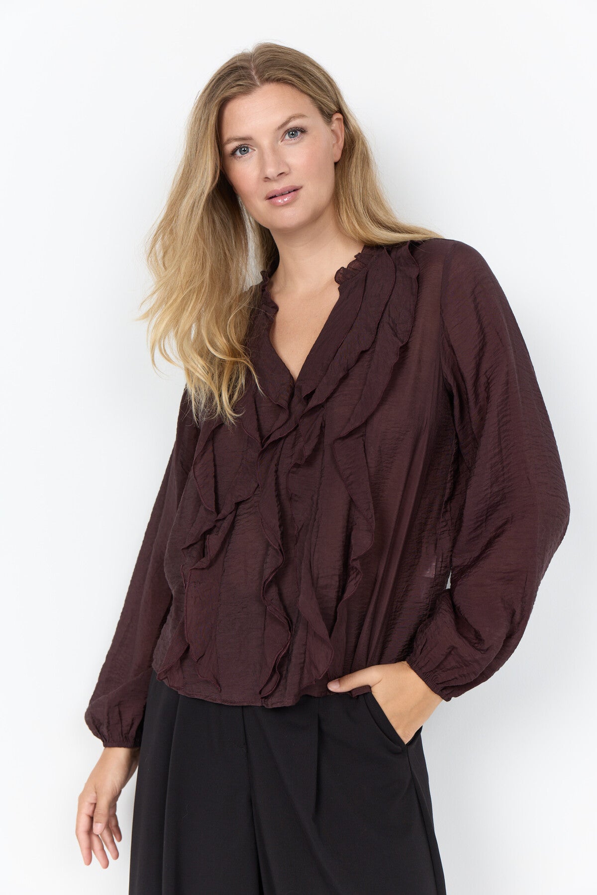 Judit 1 Blusa - Brún