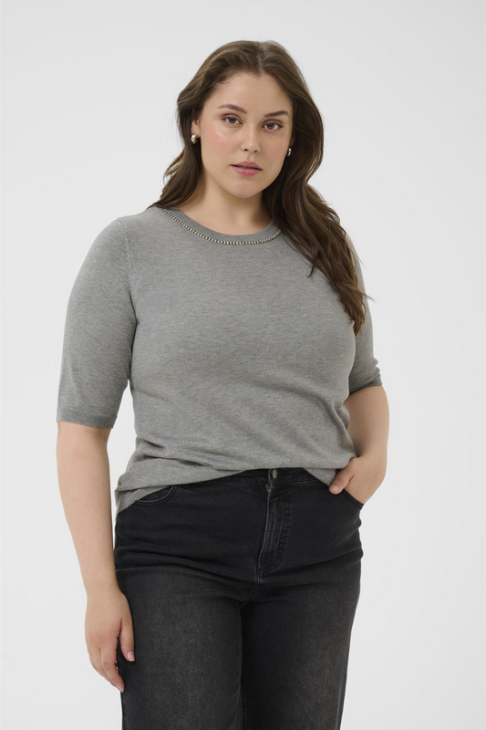 Carla knit - Blusa grá