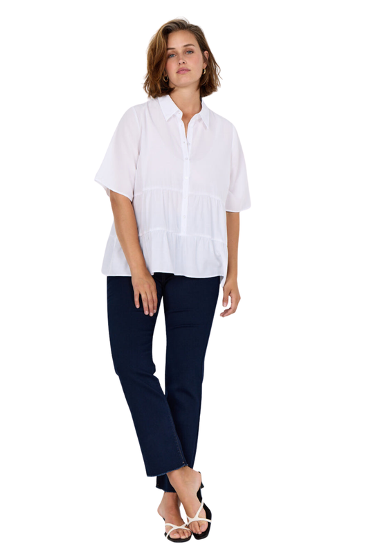 Crista 4 Blusa Hvít