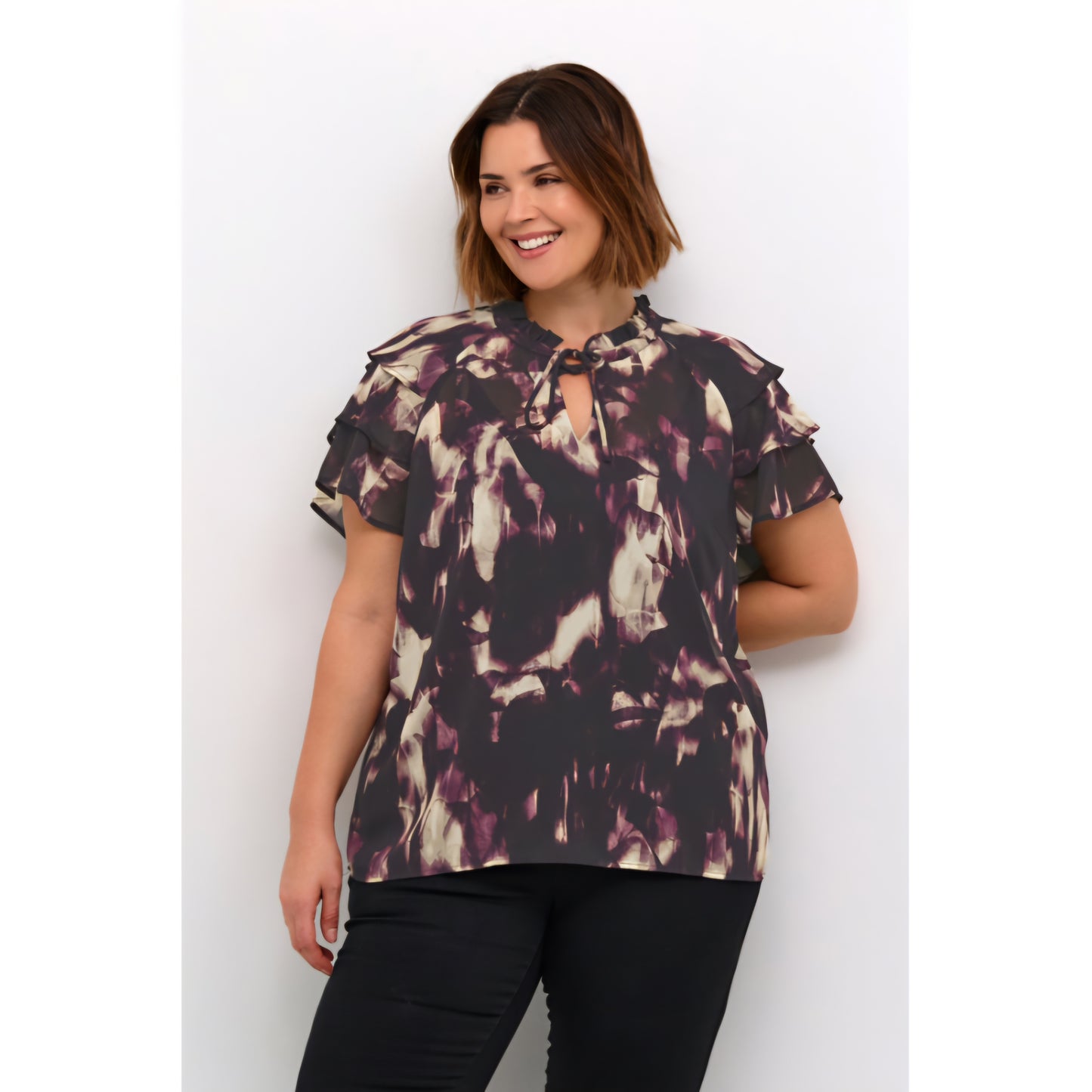 KCnour Flounce Blouse - Blusa