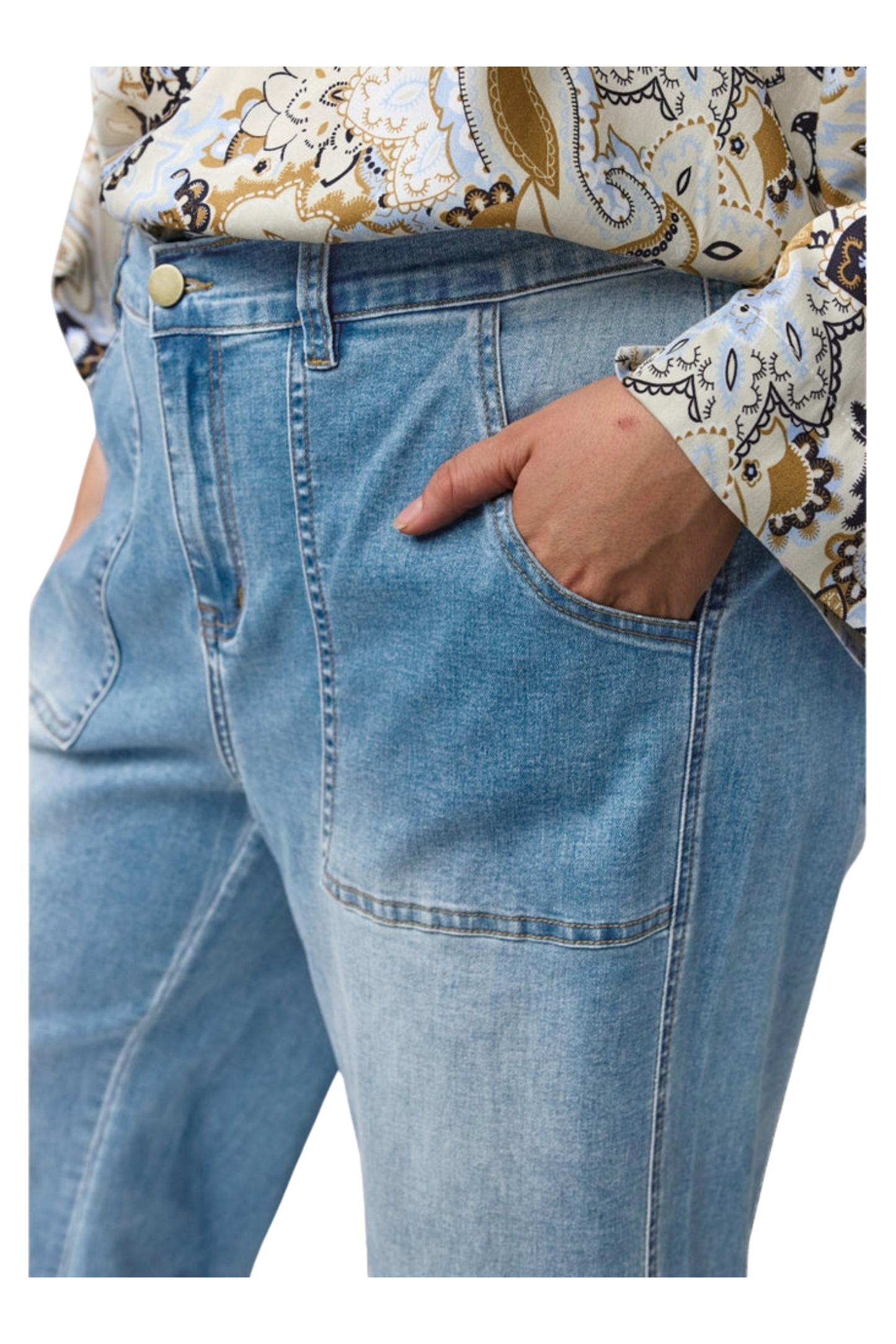 Clara baggy pants Ljósabláar