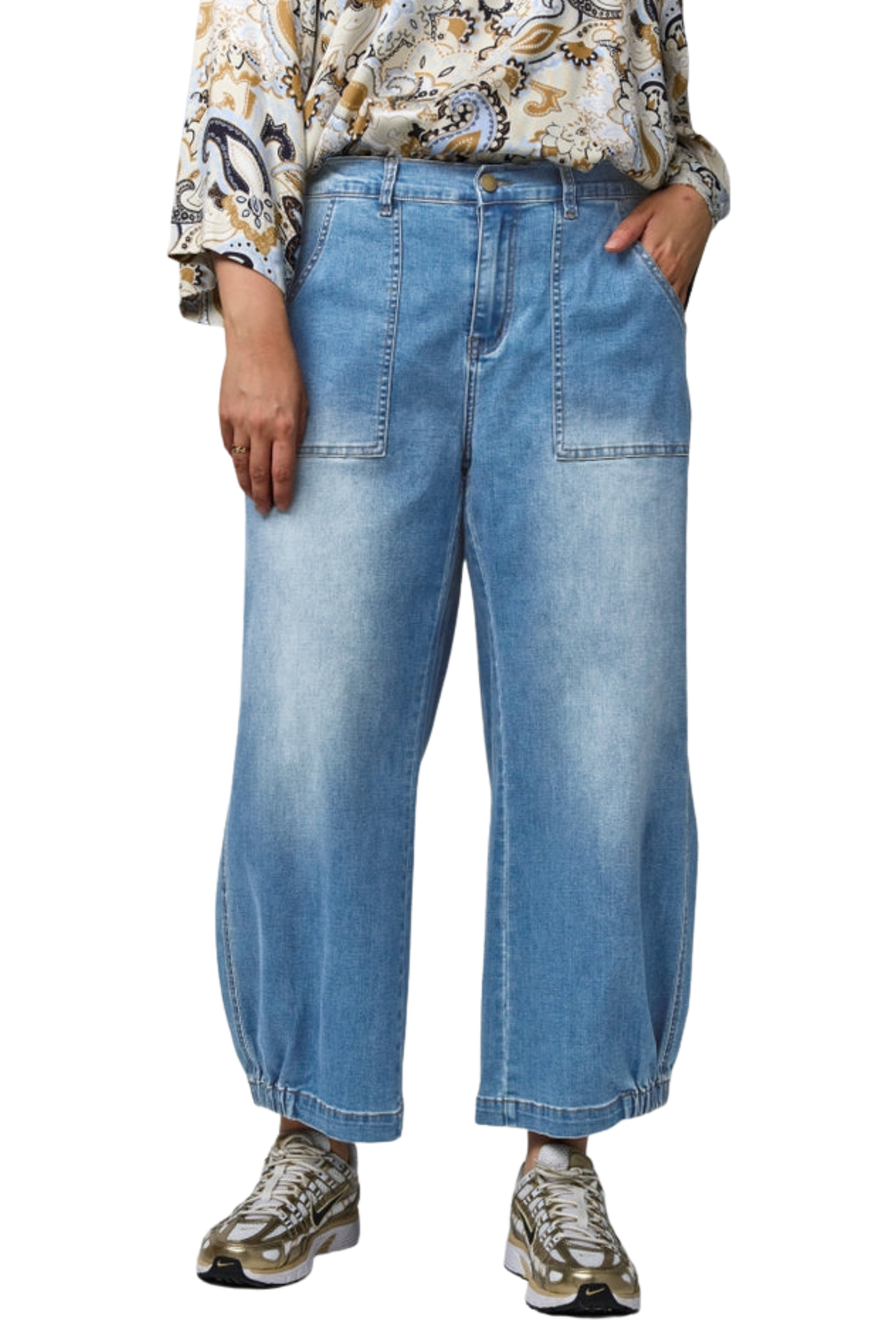 Clara baggy pants Ljósabláar