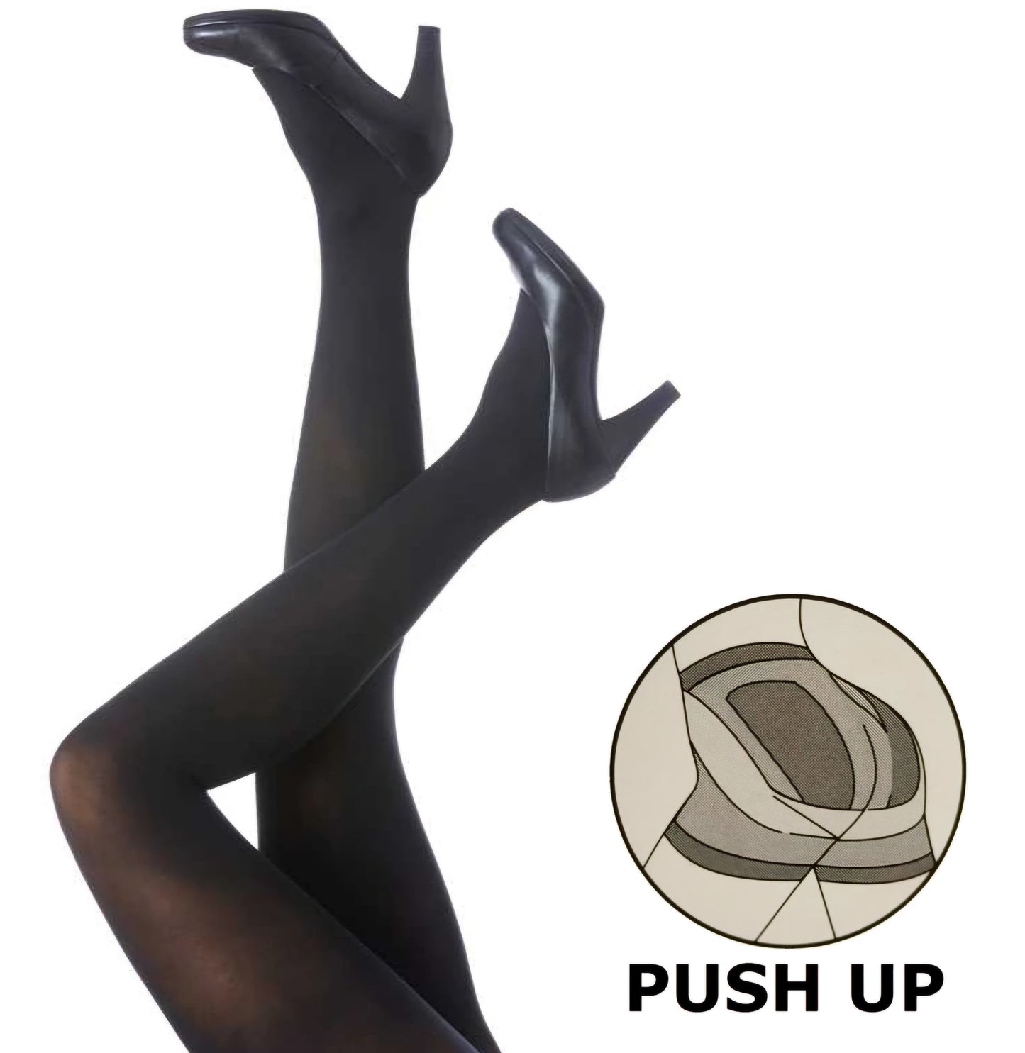 Nylon sokkar - SHAPE Black