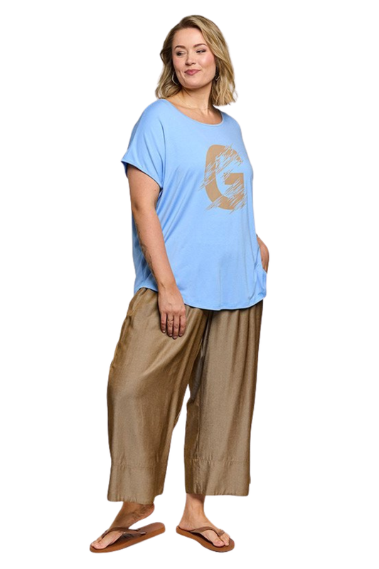 Gitte T-shirt Ljósa blá