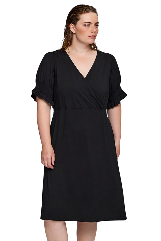 Beatrice wrap kjóli Svartur