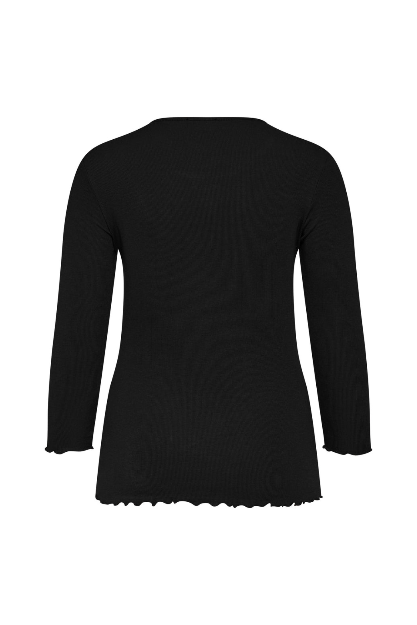 SG156 Rib blusa - Svørt